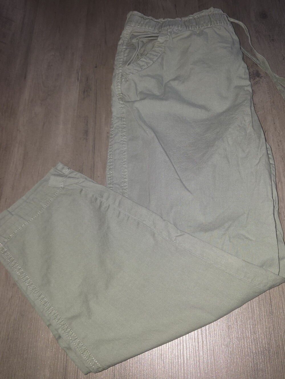 Sonoma Light Olive Drawstring Casual Trousers